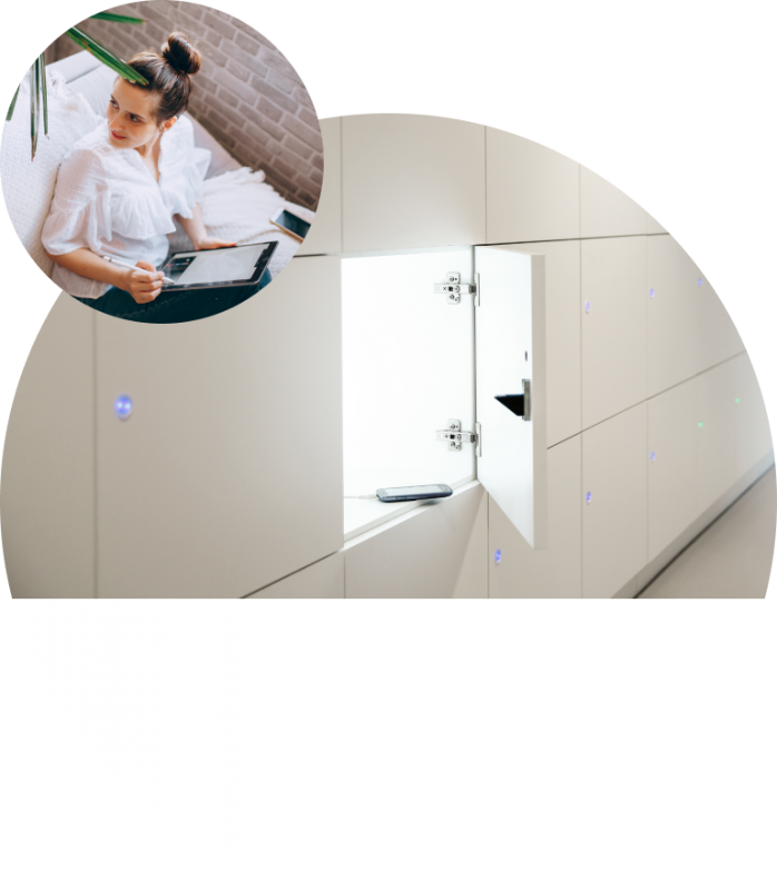 The No.1 smart locker system for changing workplaces