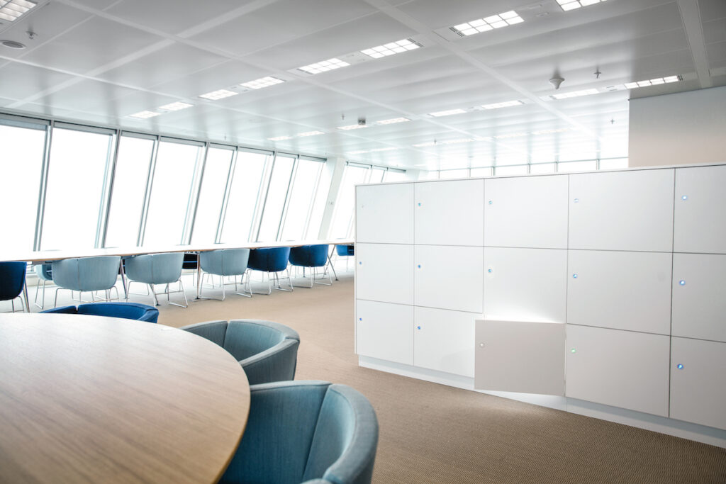 Sleek Smart office lockers for modern workspaces