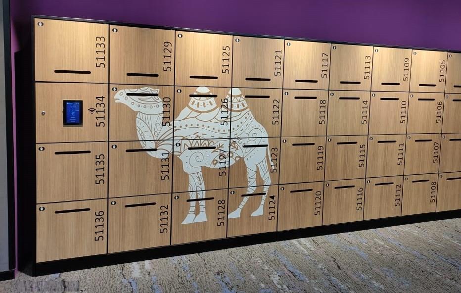 Office locker system with digital access
